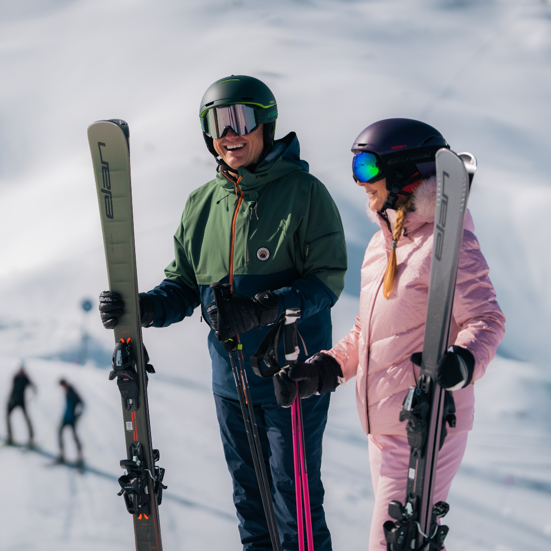 Ski's huren is de man op de foto blij mee