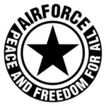 Airforce zwart wit logo.